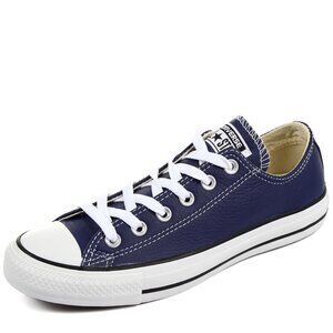 Converse Men's Leather Low Top, Victoria Blue